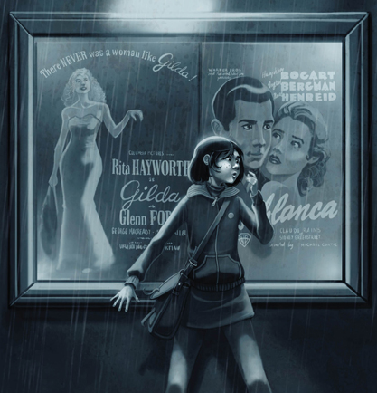 Detail from the back cover of DANI NOIR. 